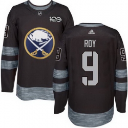 Sabres #9 Derek Roy Black 1917 2017 100th Anniversary Stitched NHL Jersey