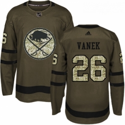 Youth Adidas Buffalo Sabres 26 Thomas Vanek Premier Green Salute to Service NHL Jersey 