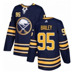 Youth Adidas Buffalo Sabres 95 Justin Bailey Authentic Navy Blue Home NHL Jersey 