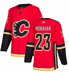 Mens Adidas Calgary Flames 23 Sean Monahan Premier Red Home NHL Jersey 