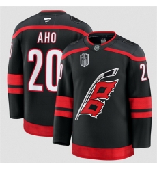 Men Carolina Hurricanes 20 Sebastian Aho Black 2026 Stanley Cup Final Stitched Hockey Jersey Men Carolina Hurricanes 20 Sebastian Aho Black 2026 Stanley Cup Final Stitched Hockey Jersey