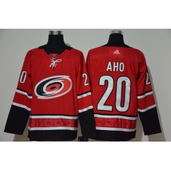 Men Carolina Hurricanes 20 Sebastian Aho Red Adidas Jersey