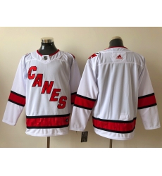 Men Carolina Hurricanes Blank White Adidas Reverse Retro Jersey