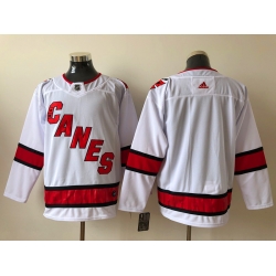 Men Carolina Hurricanes Blank White Adidas Reverse Retro Jersey