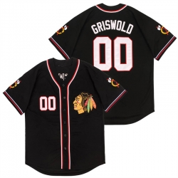 Blackhawks 00 Clark Griswold Black Authentic Stitched Jersey