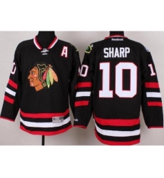 Chicago Blackhawks 10 Patrick Sharp Black 2014 Stadium Series NHL Jersey A PATCH