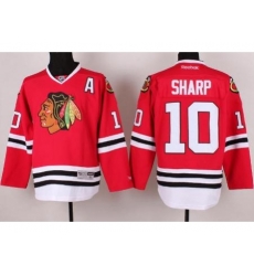 Chicago Blackhawks 10 Patrick Sharp Red NHL Jersey A PATCH