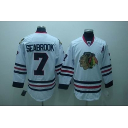 Chicago Blackhawks 7 Brent Seabrook white Jerseys