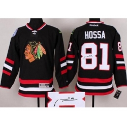 Chicago Blackhawks 81 Marian Hossa Black 2014 Stadium Series Signed Jerseys