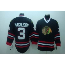 Chicago Blackhawks jerseys 3 Keith Magnuson black