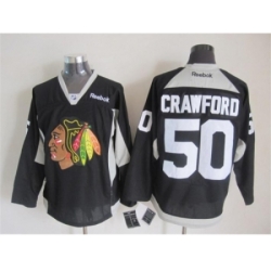 NHL Chicago Blackhawks #50 Corey Crawford black jerseys