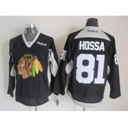 NHL Chicago Blackhawks #81 Marian Hossa black jerseys