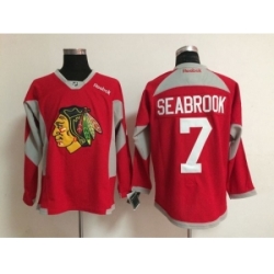 NHL chicago blackhawks #7 Brent Seabrook red jerseys