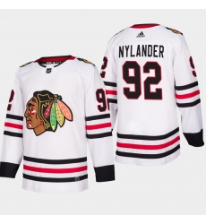 men blackhawks alexander nylander 2019 20 season away jersey white