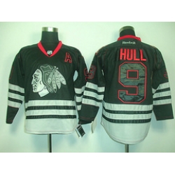 nhl jerseys Chicago Blackhawks 9 HULL black Ice