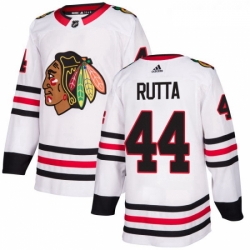 Womens Adidas Chicago Blackhawks 44 Jan Rutta Authentic White Away NHL Jersey 