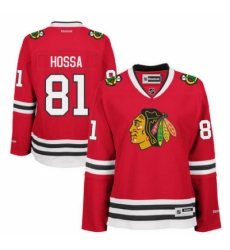 Womens Chicago Blackhawks Marian Hossa Reebok Red Home Premier Jersey