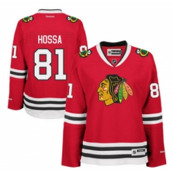 Womens Chicago Blackhawks Marian Hossa Reebok Red Home Premier Jersey