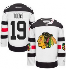 Blackhawks #19 Jonathan Toews White 2016 Stadium Series Stitched Youth NHL Jersey