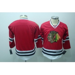 Chicago Blackhawks blank red Youth jerseys