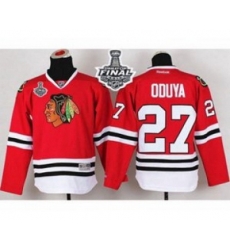 youth nhl jerseys chicago blackhawks #27 oduya red[2015 stanley cup][oduya]