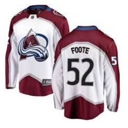 Men 52 Foote White Adidas Jersey