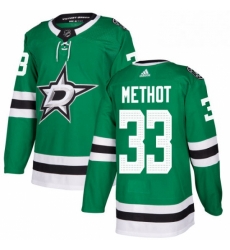 Mens Adidas Dallas Stars 33 Marc Methot Authentic Green Home NHL Jersey 