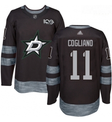 Stars #11 Andrew Cogliano Black 1917 2017 100th Anniversary Stitched Hockey Jersey