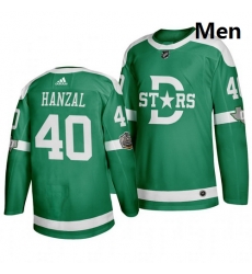 Stars 40 Martin Hanzal Green 2020 Winter Classic Adidas Jersey