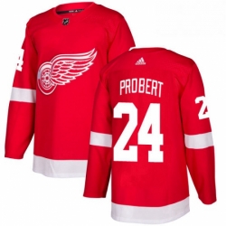 Mens Adidas Detroit Red Wings 24 Bob Probert Premier Red Home NHL Jersey 