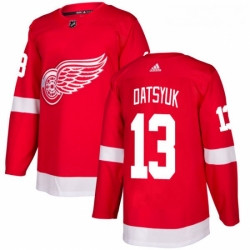 Youth Adidas Detroit Red Wings 13 Pavel Datsyuk Authentic Red Home NHL Jersey 