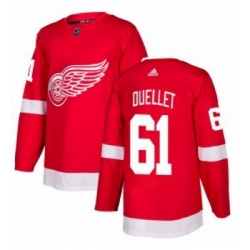 Youth Adidas Detroit Red Wings 61 Xavier Ouellet Authentic Red Home NHL Jersey 