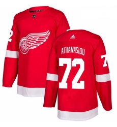 Youth Adidas Detroit Red Wings 72 Andreas Athanasiou Premier Red Home NHL Jersey 