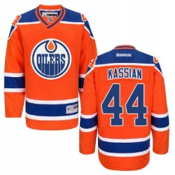 Edmonton Oilers Mens #44 Orange Zack Kassian NHL Jersey