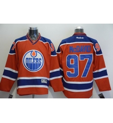 Oilers #97 Connor McDavid Orange Stitched NHL Jersey