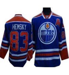 RBK Edmonton Oilers #83 HEMSKY jerseys blue