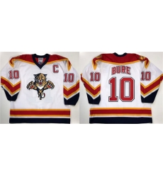 Men Florida Panthers 10 Pavel Bure White Stitched Jersey