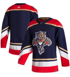 Men Florida Panthers Blank Navy 2020 21 Reverse Retro Adidas Jersey