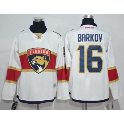 Panthers #16 Aleksander Barkov White Road Stitched NHL Jersey