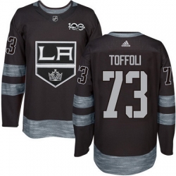 Kings #73 Tyler Toffoli Black 1917 2017 100th Anniversary Stitched NHL Jersey