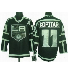 Los Angeles Kings 11 Anze Kopitar black ice Jerseys