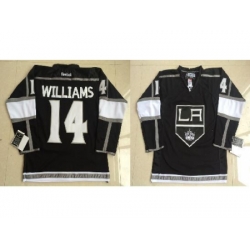 Los Angeles Kings 14 Justin Williams Black NHL Jerseys