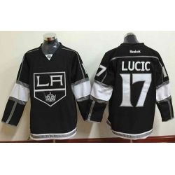 Los Angeles Kings #17 Milan Lucic Black Home Stitched NHL Jersey