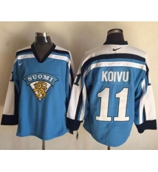 Canadiens #11 Saku Koivu Light Blue Nike Throwback Stitched NHL Jersey