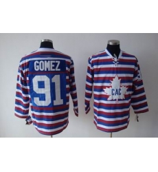 Hockey Montreal Canadiens #91 Scott Gomez strip Jersey