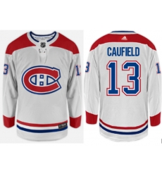 Men Montreal Canadiens #13 Cole Caufield Breakaway Away Jersey