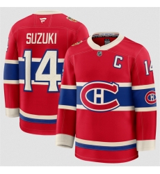 Men Montreal Canadiens  14 Nick Suzuki Red 2026 Stitched Jersey