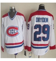 Montreal Canadiens #29 Ken Dryden White CH-CCM Throwback Stitched NHL Jersey