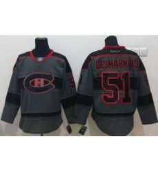 Montreal Canadiens #51 David Desharnais Charcoal Cross Check Fashion Stitched NHL Jersey