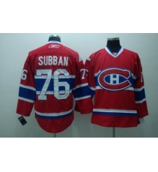 Montreal Canadiens #76 P.K. Subban red Jerseys